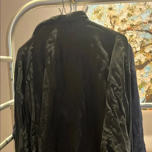 Men's Black Button-Up Jacket - Picture 4 of 4